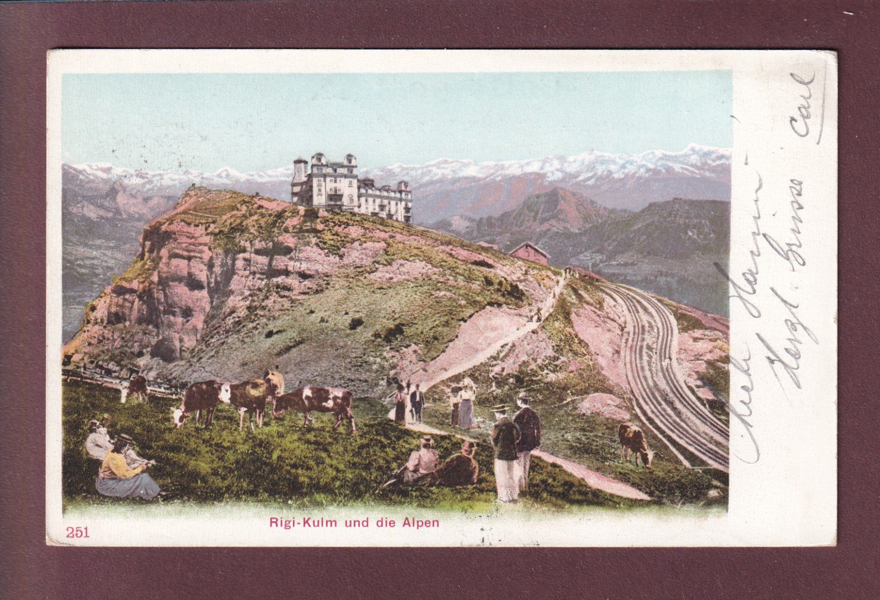 Ansichtskarten: RIGI-KULM - 1901 – Gebraucht aus Pully von nicecards