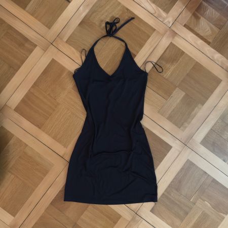 Mini Dress Black Size S Stradivarius