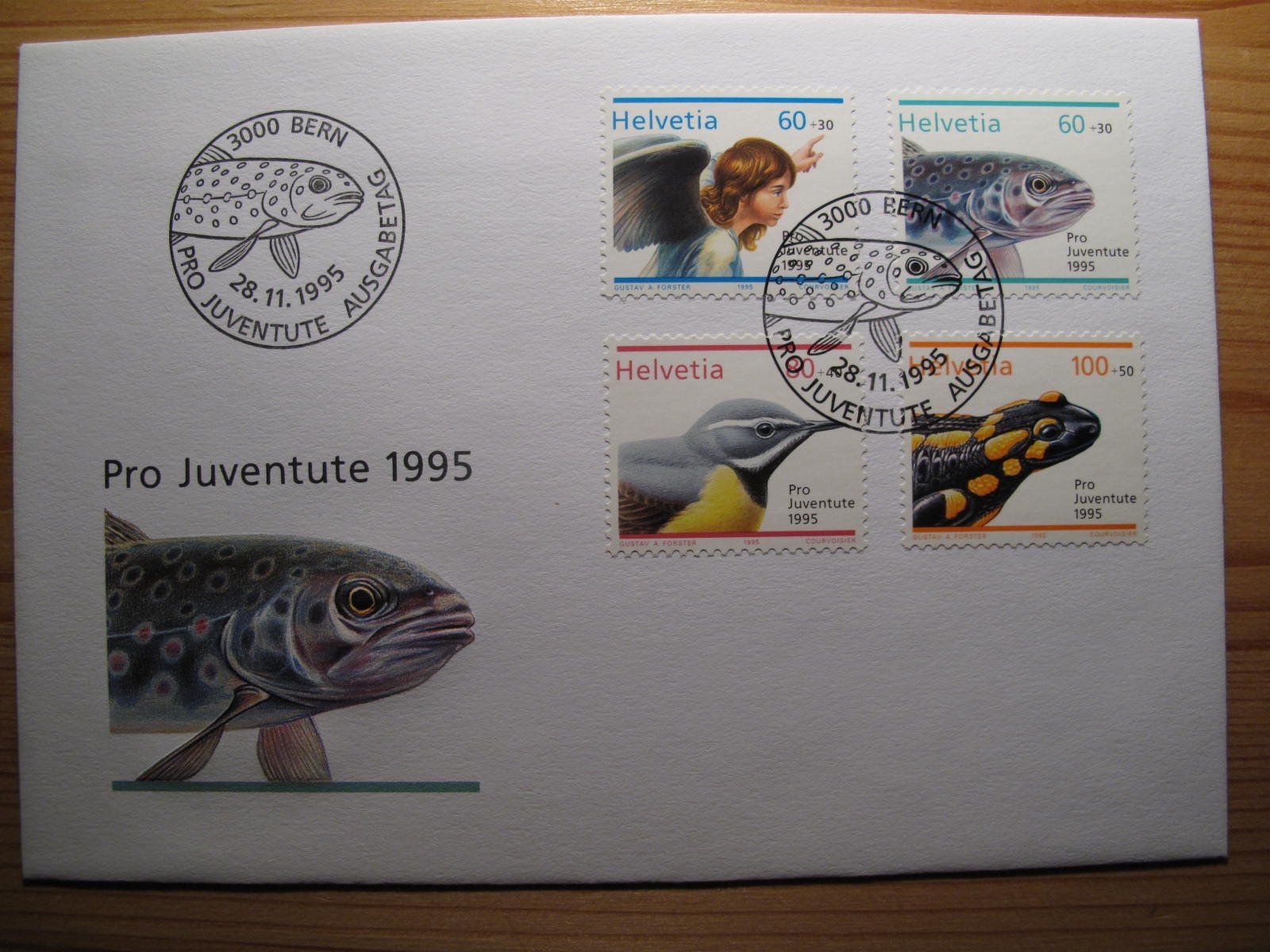 Tutti i francobolli: Pro Juventute 1995 FDC – Usato da Wil SG venduto da fva01