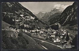 Wassen, Teilansicht mit Sustenstrasse un