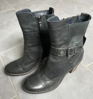 Tommy Hilfiger Lederstiefel Gr. 37 schwarz Boots Stiefelette
