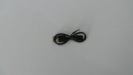 Kurzes Ladekabel schwarz USB