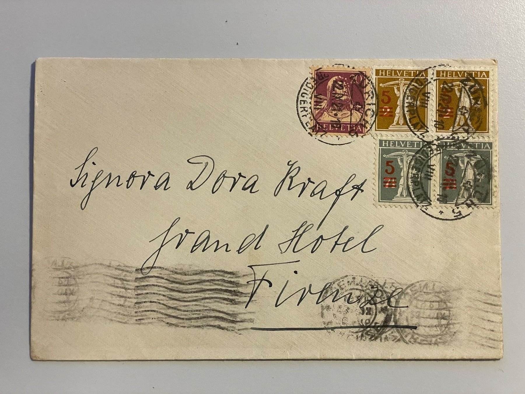 Alle Briefmarken: 1921 Brief Zürich nach Firenze – Gebraucht aus Küssnacht am Rigi von mic_xr8d
