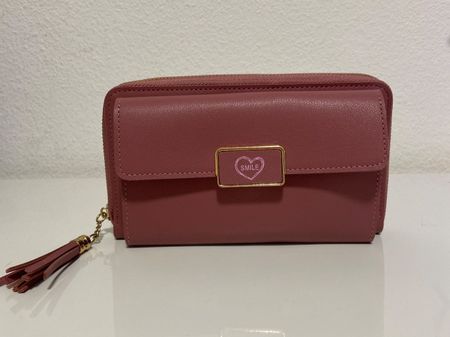 Handtasche/Portemonnaie in Rosa