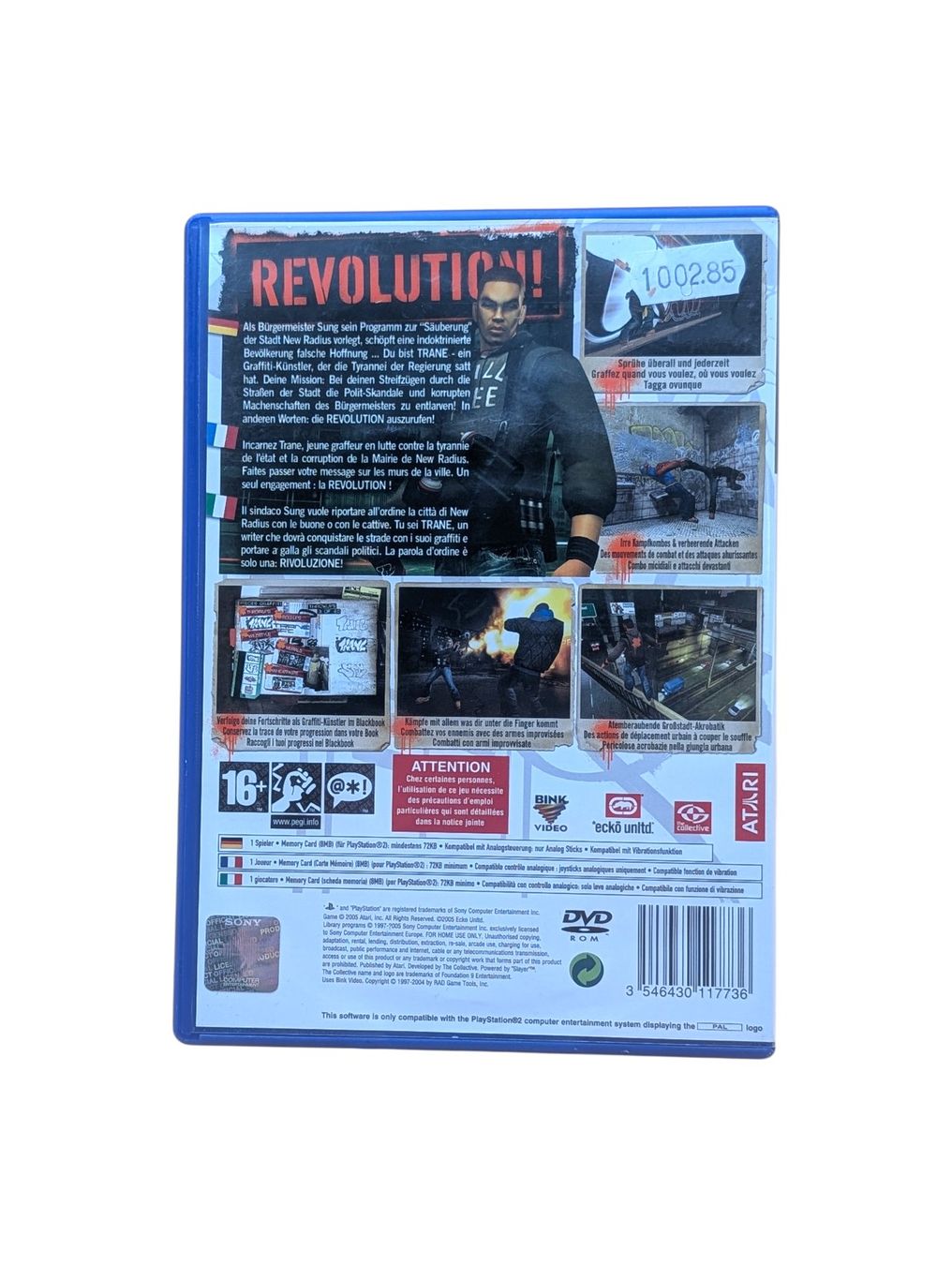 Sony Spiele: Marc Ecko’s Getting Up PlayStation 2 (PS2) – Gebraucht aus Domat/Ems von IsseldorsShop 1