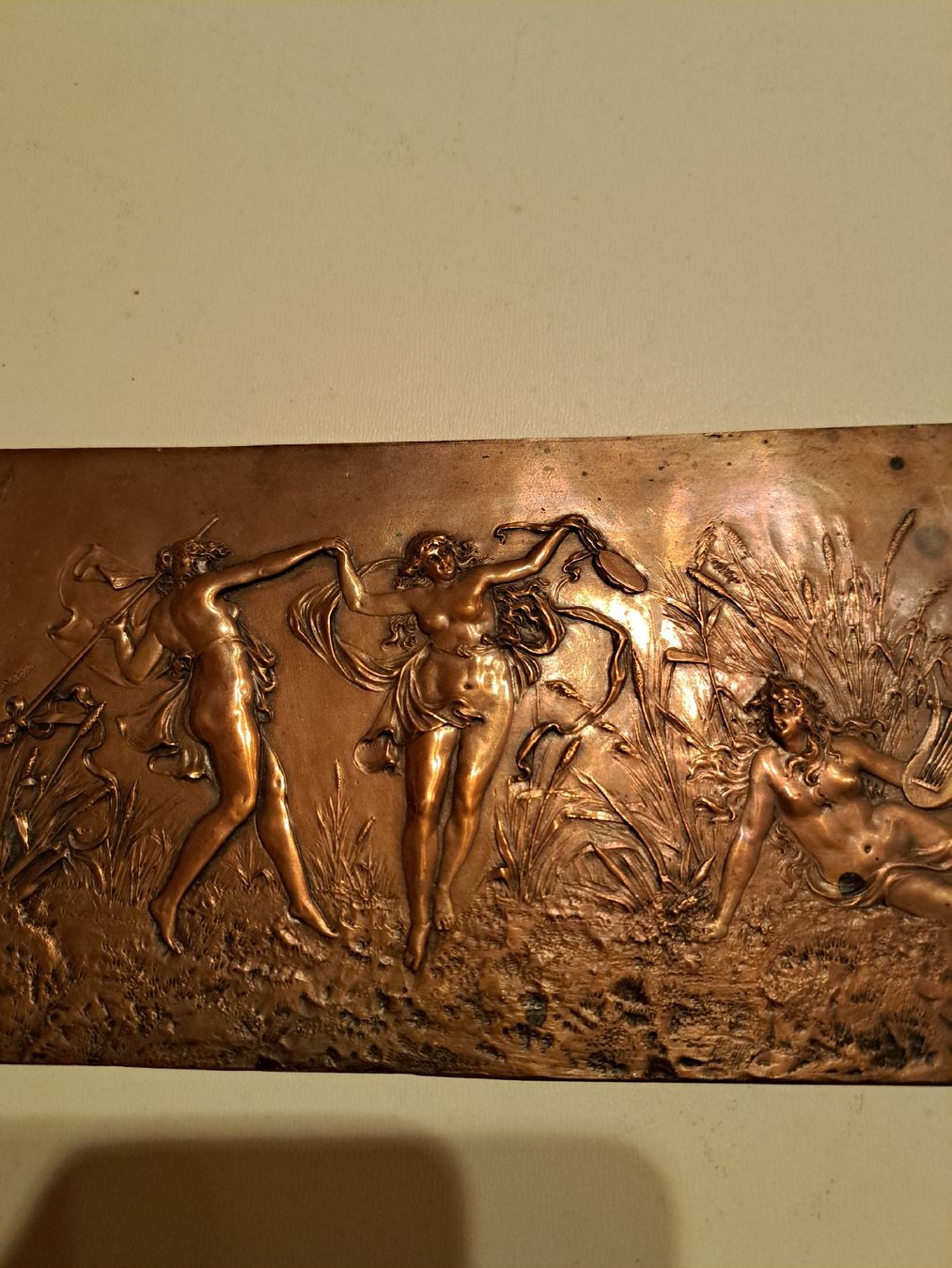 Tutte le decorazioni: Jugendstielrelief in Kupferblech getrieben – Usato da Walde AG venduto da Kunstgiesser 4