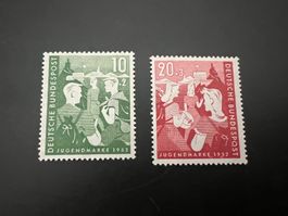 Deutsche Post  1952 Mi. Nr. 153-54  *  mit Erstfalz (4906)