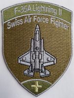Schweizer Luftwaffe F-35A Lightning II Patch oliv