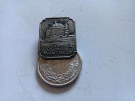 Insigne Tir cantonal vaudois 1936 Montreux château Chatelard