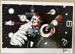 KeC: Banksy Monkey chilling with his Swiss Rolex 7/15