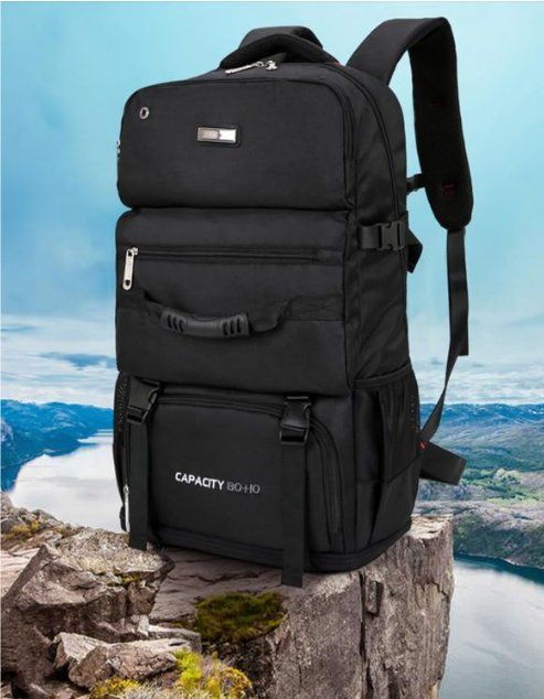 Wasserdichter Reiserucksack Faltbar - Leichter Polyester Rucksack Mit Reißverschluss