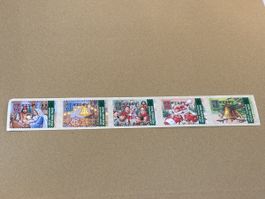 5 Jersey Weihnachtsbriefmarken ungestempelt 1997 CHF 1.80