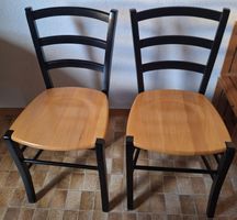 Esszimmerstühle aus Holz, 2 Stück