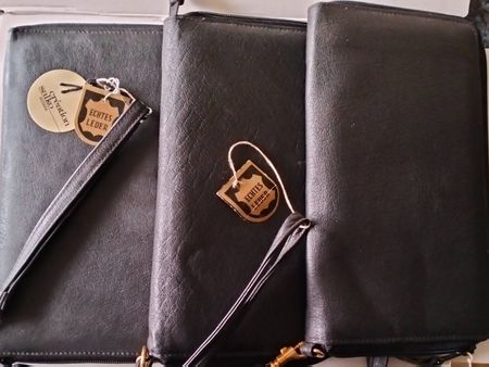 3 x Leder Portemonnaie