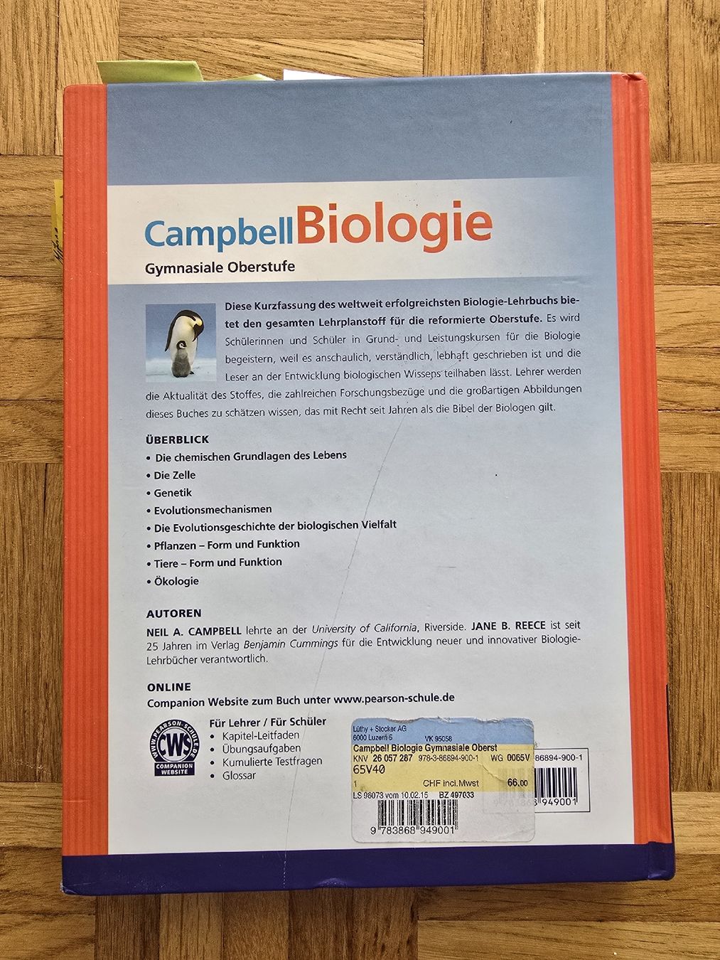 Libri: Campbell Biologie Buch Gymnasium – Usato da Rabius venduto da sar_r7ls 1
