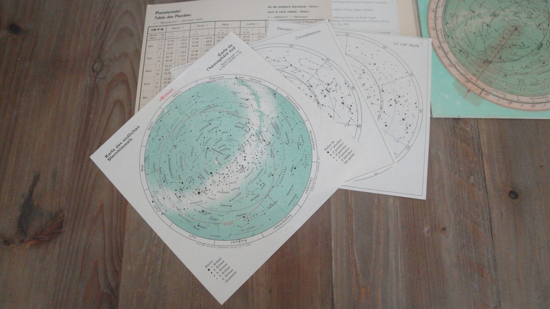 Cartoline: Drehbare Sternkarte "Sirius" antik – Usato da Erlenbach ZH venduto da Sondeiwendiz 2