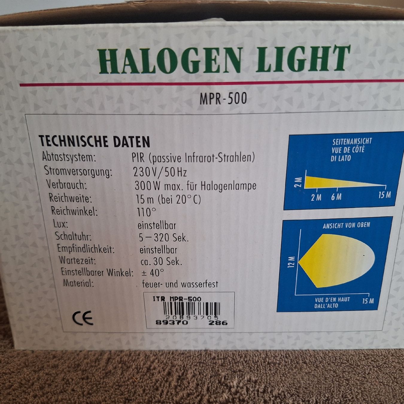 Lampes: Halogenlampe mit PIR Sensor (1) – Neuf (Voir description) à Winterthur par Goldpipau 2