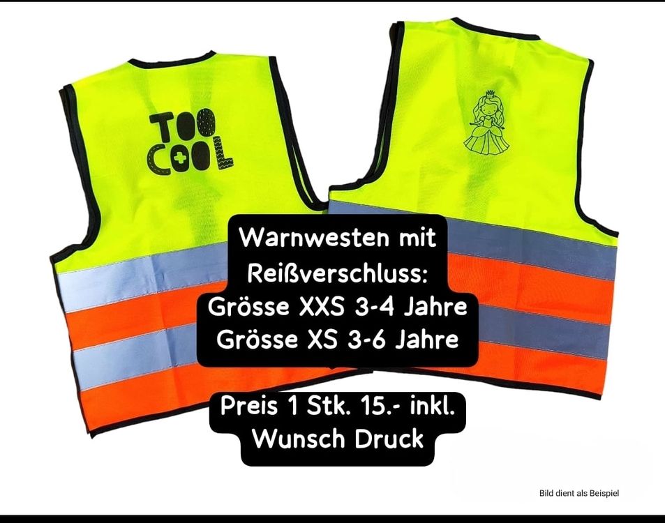 KAOTPO 2er-Set Warnweste Kinder Und Leuchtweste Kinder, Mit Niedlichen Motiven, Für 1-12-jährige Geeignet, 360°-Sichtbare Kinder Warnweste, Für Schulweg, Radfahren Und Straßenverkehr. (Rakete