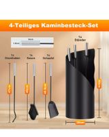 + Kaminbesteck 4 Teilig Edehlstahl