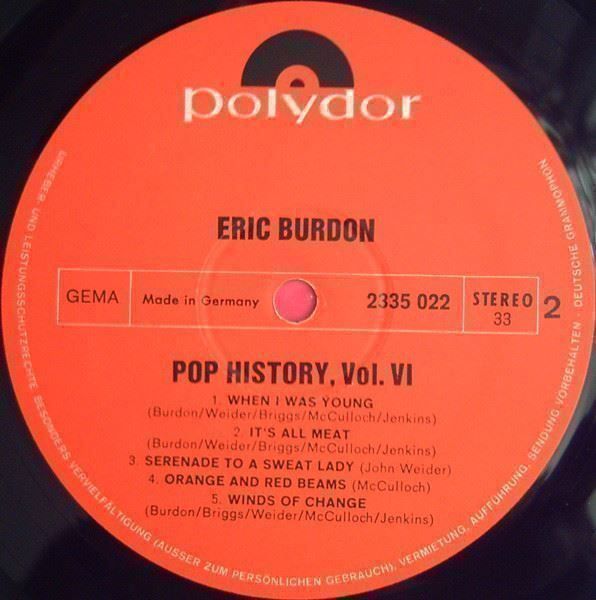 Schallplatten: BURDON ERIC AND THE ANIMALS – Neu (gemäss Beschreibung) aus Aeschi SO von Stones55 3