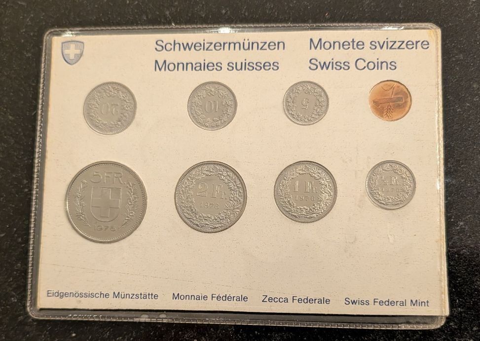 Toutes les monnaies: Münzsatz Schweiz 1976 stgl. – Neuf (Voir description) à Arch par coinsandmore
