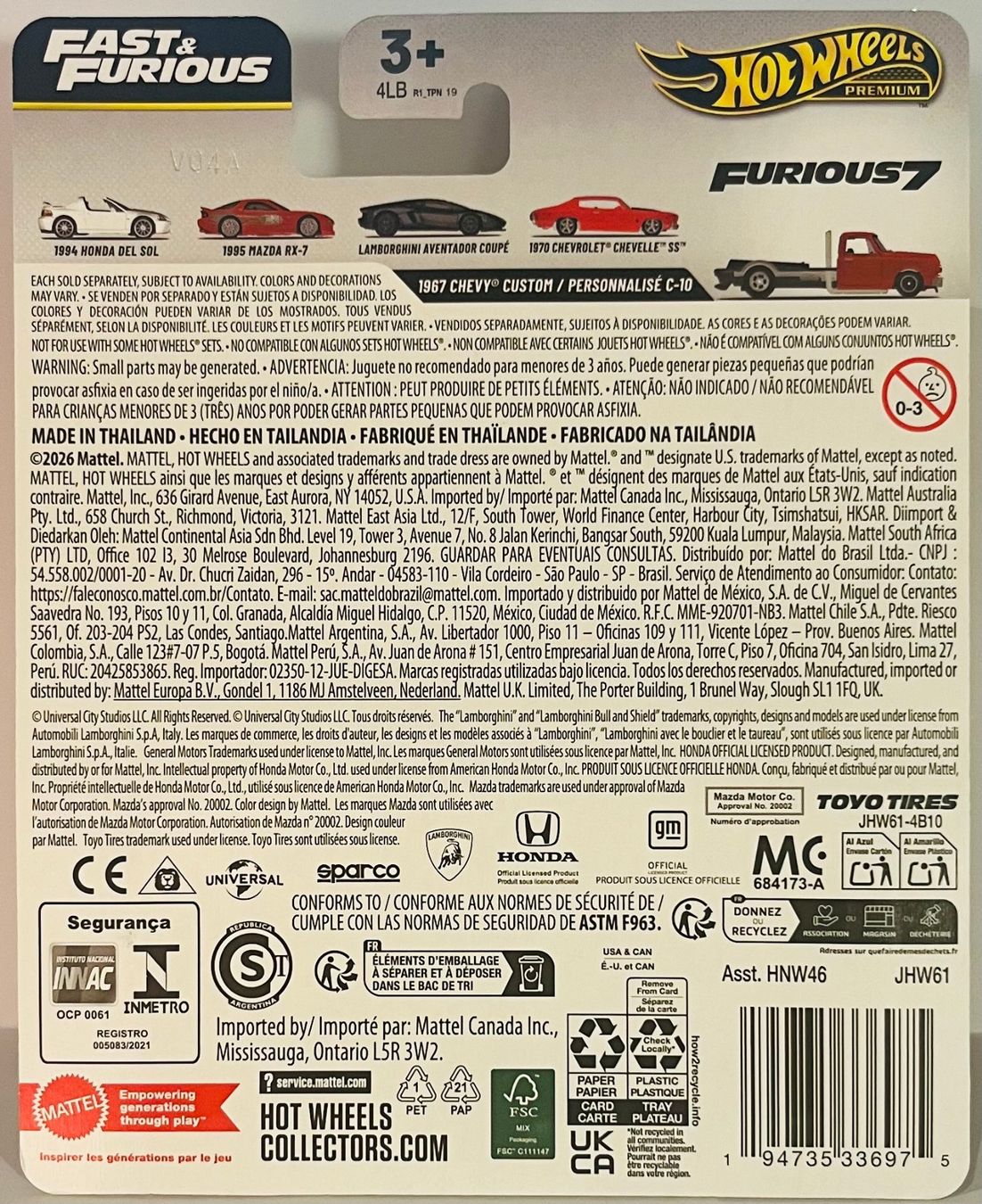 Hot Wheels Modellini d'auto: Hot Wheels - 1967 Chevy Custom C-10 – Nuovo e nell'imballaggio originale da Brittnau venduto da tor129 1