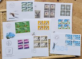 9 FDC en blocs de 4, 2005