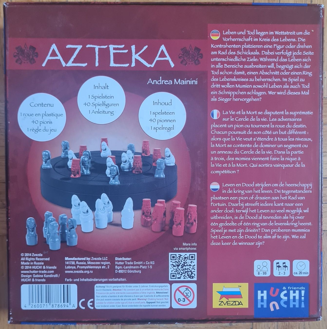 Spiele: Zweipersonenspiel "Azteka" – Gebraucht aus Zürich von Desmond01 1