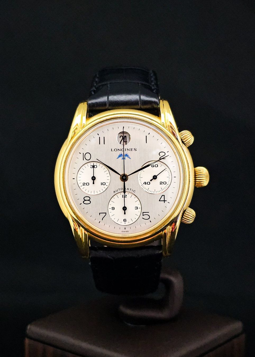 Longines Orologi: Longines Chronograph Vergoldet Verpackung+Garantie – Usato da Lugano venduto da R.Riccardo 2