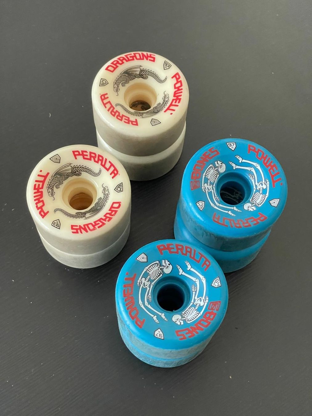 Powell-Peralta Skateboards: Powell Peralta Dragons and Bones Skateboard Wheels, 8-Piece – Usato da Gordola venduto da Elliot_23