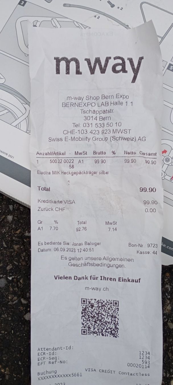 Ersatzteile: Velo Gepäckträger neuwertig – Gebraucht aus Bern von eiger017 3