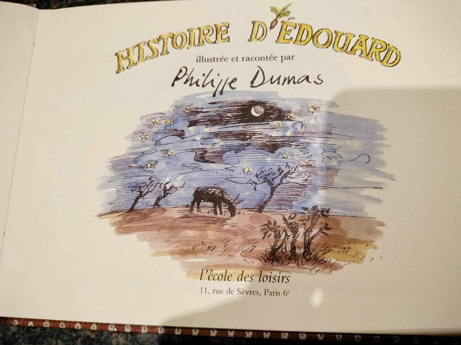 Livres: Histoire D Edouard Par Philippe Dumas dès 6 ans – D'occasion à Cortaillod par rozinna 1