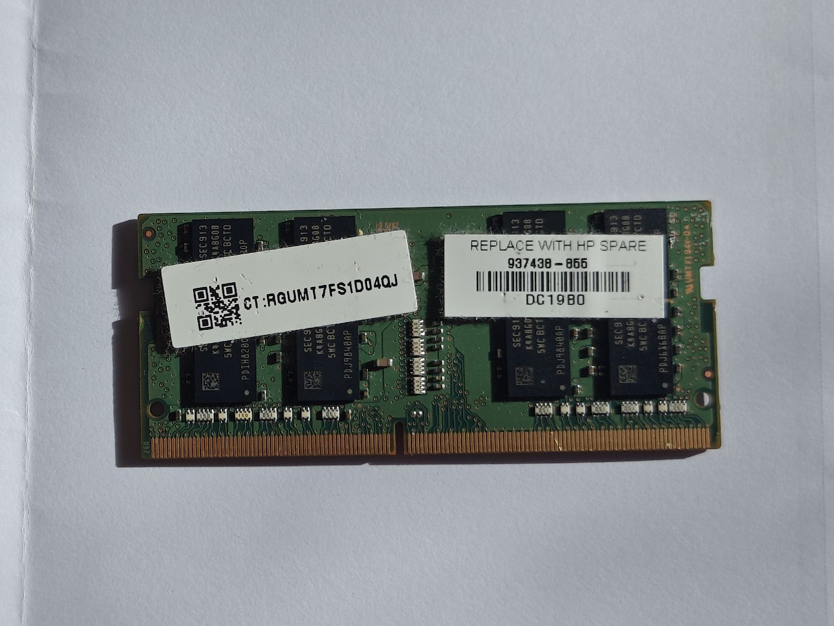 Samsung 16GB DDR4 RAM SO-DIMM PC4-2666V (Gebraucht) in Schaffhausen für ...