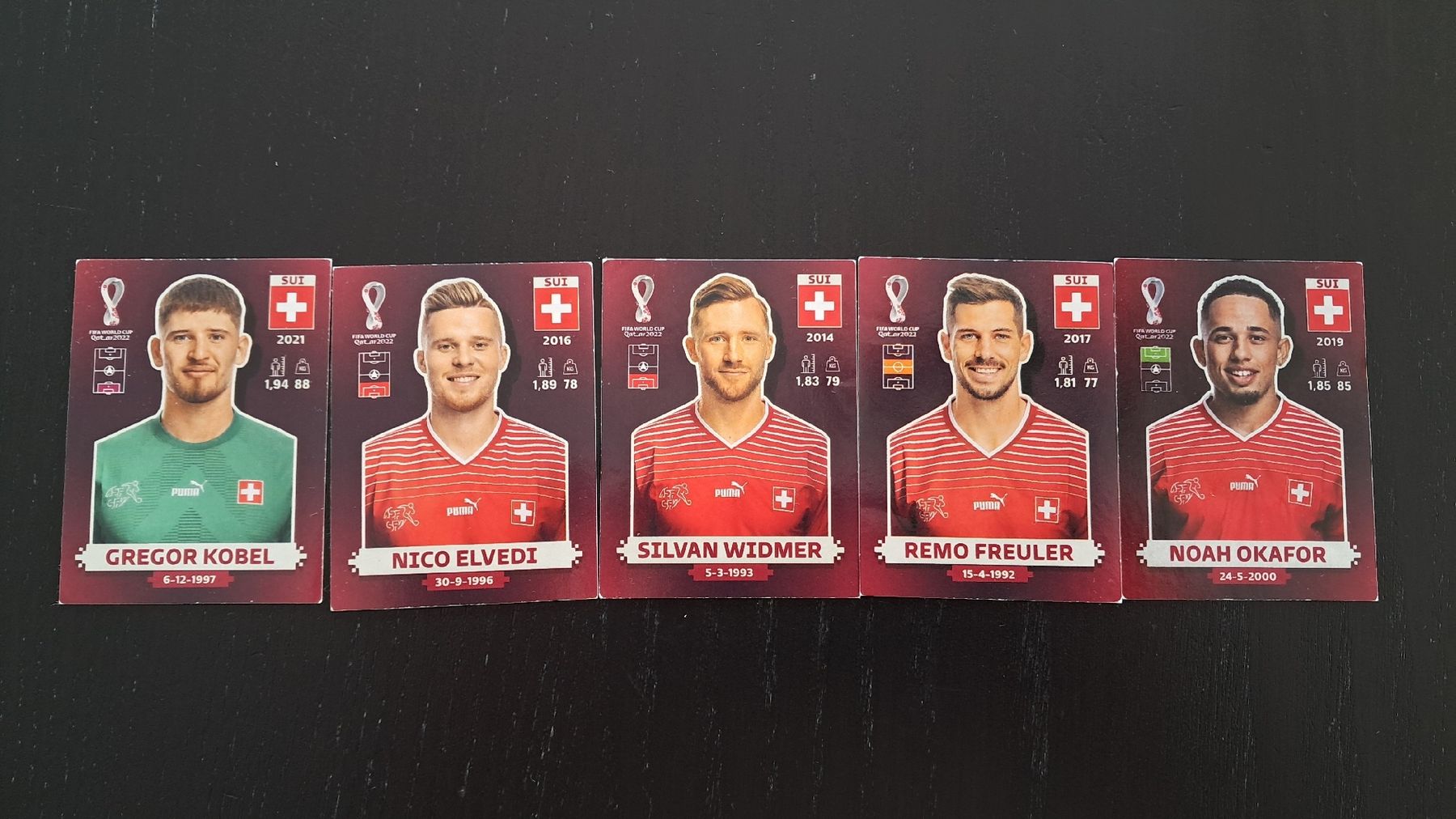 Panini Carte collezionabili: Panini Equipe suisse, Qatar 2022, 5 pcs. – Usato da Blignou (Ayent) venduto da goire