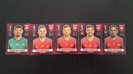 Panini Equipe suisse, Qatar 2022, 5 pcs.