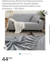 L-Sofa Bezug grau