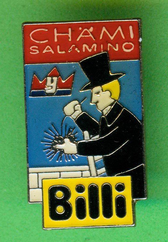 Plaketten & Abzeichen: Billi  CHÄMI SALAMINO – Gebraucht aus Winterthur von Sammleroase