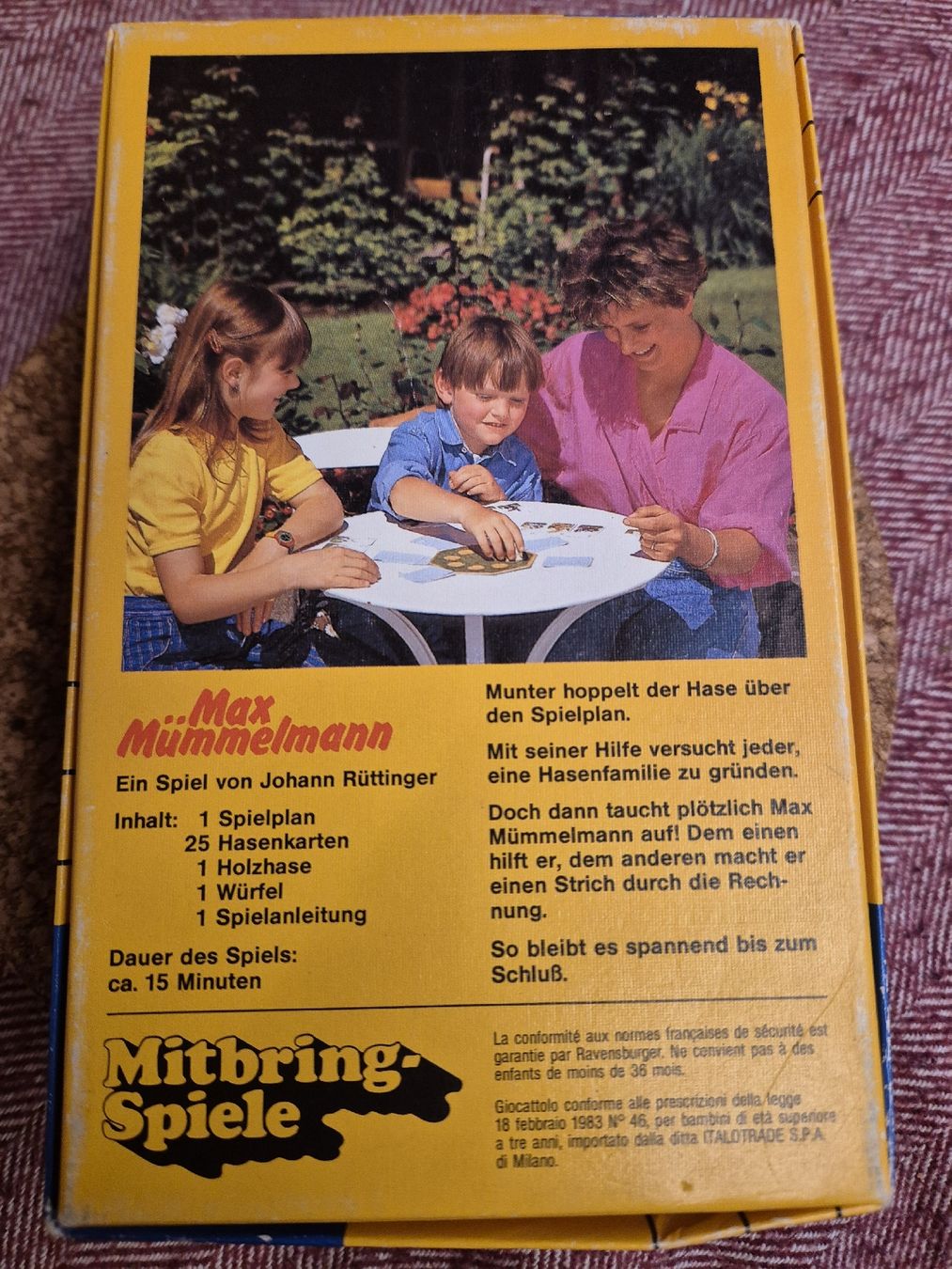 Ravensburger Spiele: Max Mümmelmann Brettspiel von Ravensburger. – Gebraucht aus Halten von GiMu.84 2