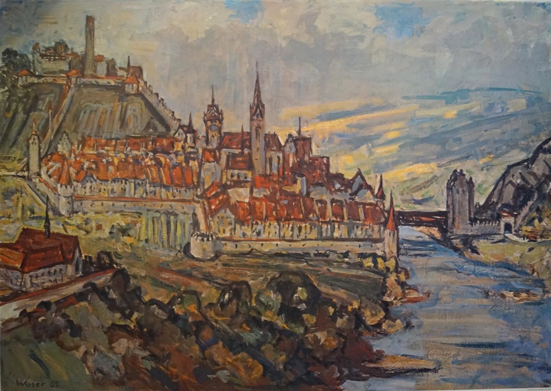 Foto & Immagini: Schulwandbild Mittelalterliche Talsperre – Usato da Härkingen venduto da sammelbecken