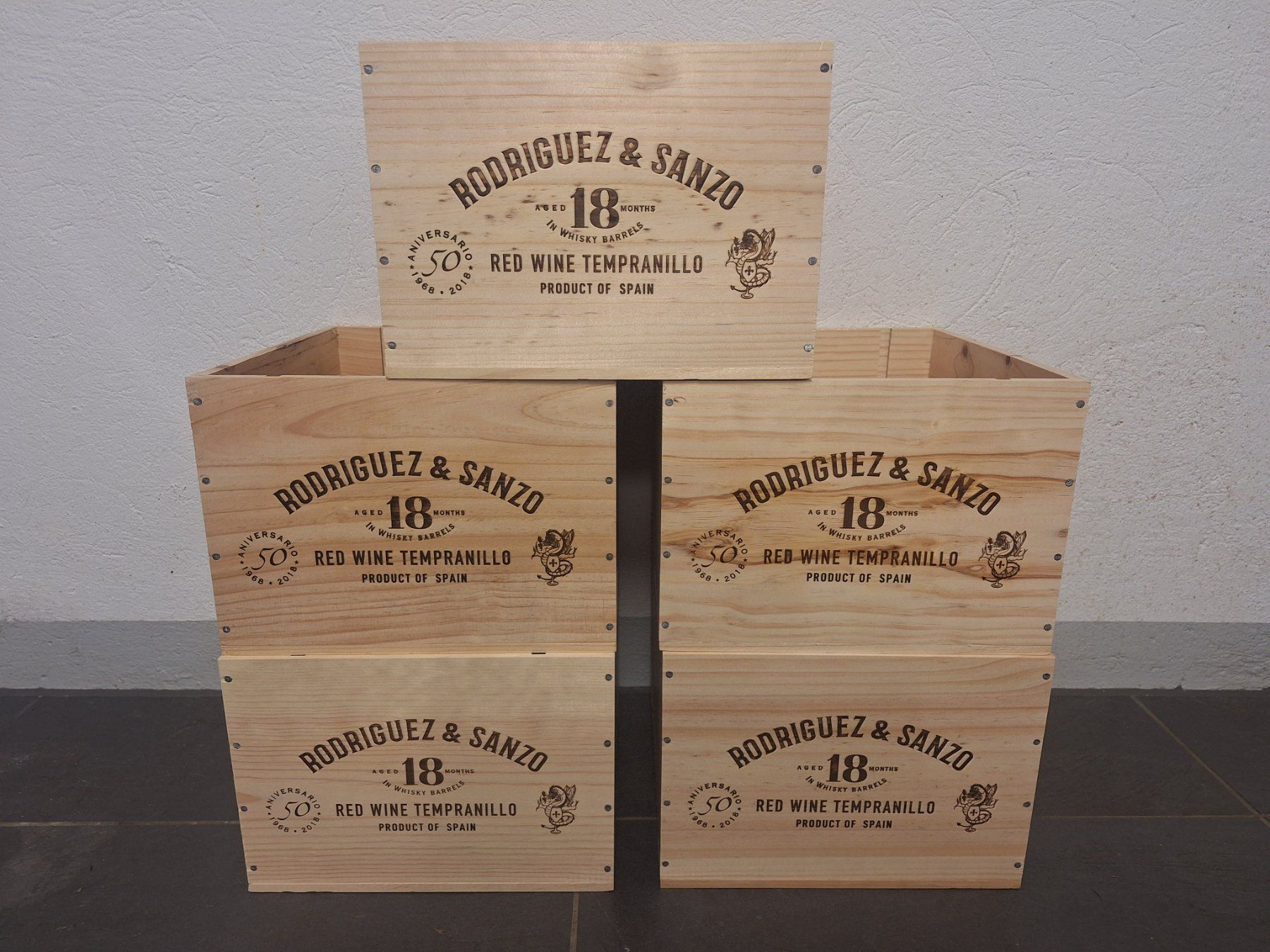 Altro: 5 x Weinkiste aus Holz – Usato da Forch venduto da merlotpomerol 1