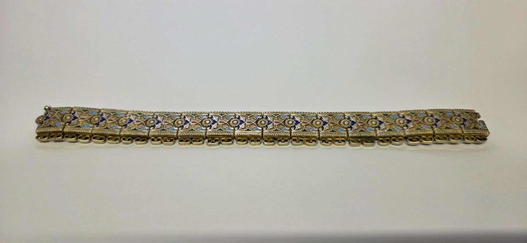 Bracciali & Braccialetti: Armband 900er Silber mit feiner Emaillearbeit 60,4 Gramm – Usato da Zürich venduto da spin23 5
