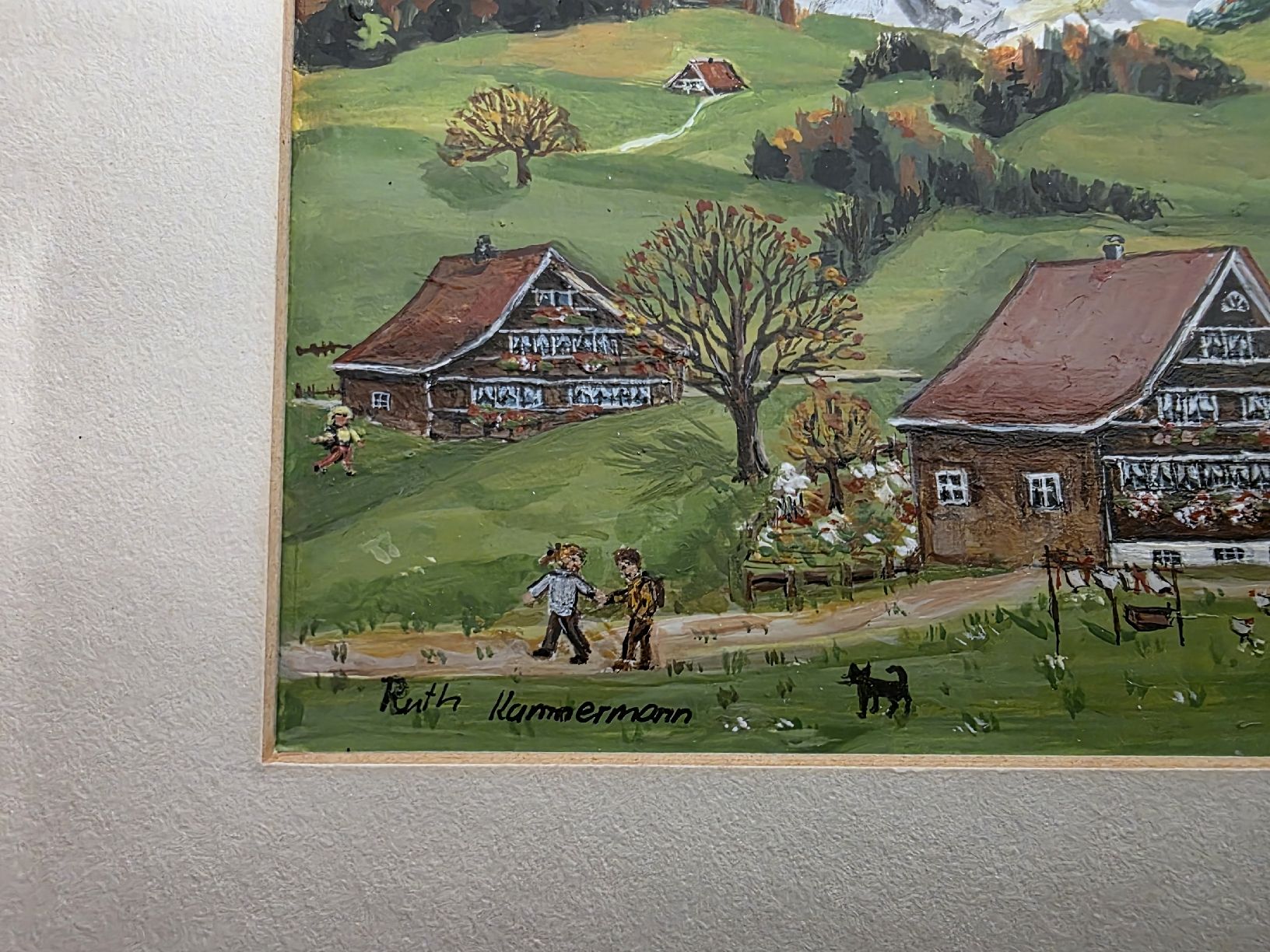 Dipinti: Original Gemälde, Ruth Hammermann, Säntis Appenzel Bild – Usato da Wolfertswil venduto da Antiko 4
