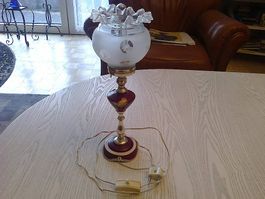 Lampe de bureau vintage porcelaine