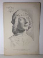 F. GRELLET Altes Portrait Junge Soldat