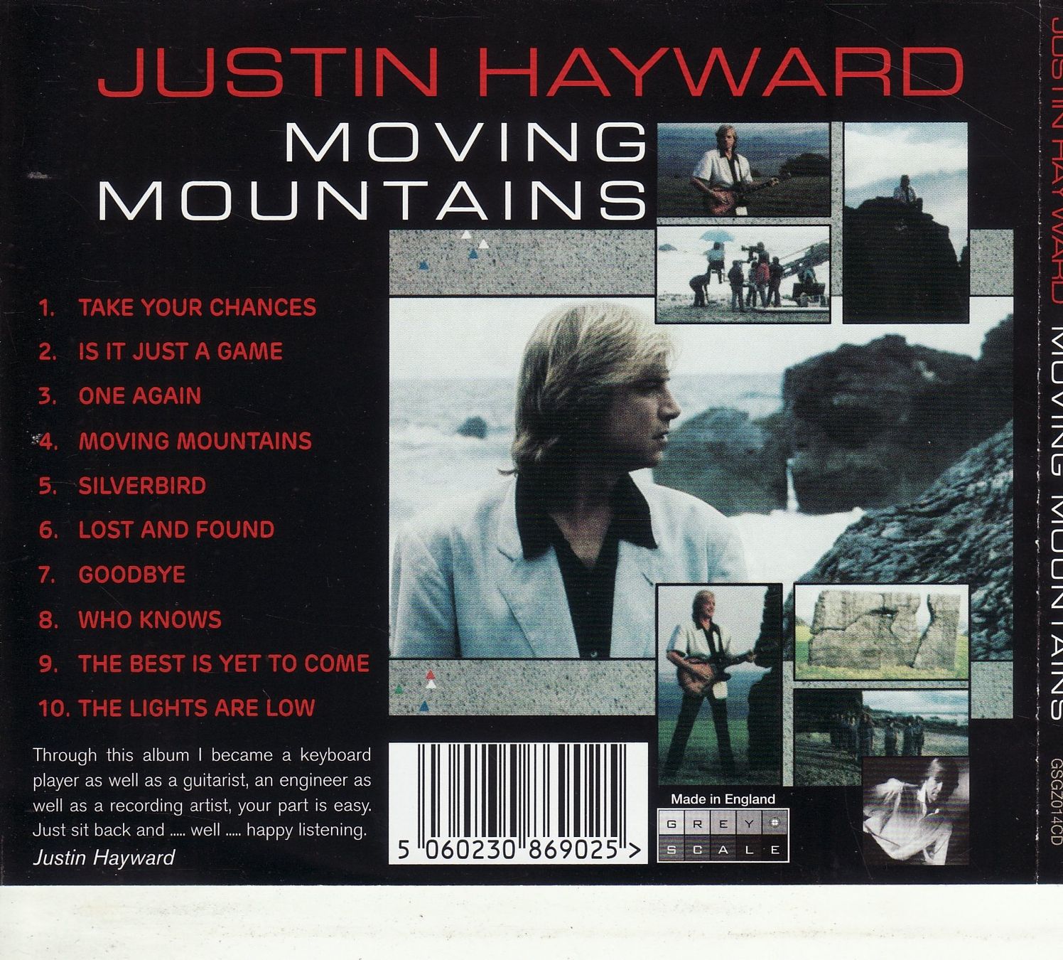 CDs: Justin Hayward – Moving Mountains – D'occasion à Boussens par catfood01 1