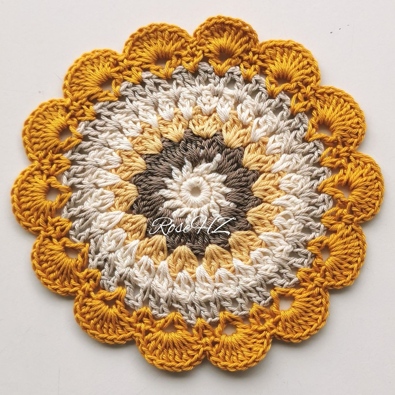 Altra biancheria da tavola: Mandala Gehäkelt 1.Stück Baumwolle 18cm – Nuovo (secondo la descrizione) da Schaffhausen venduto da RoseHaekelzauber