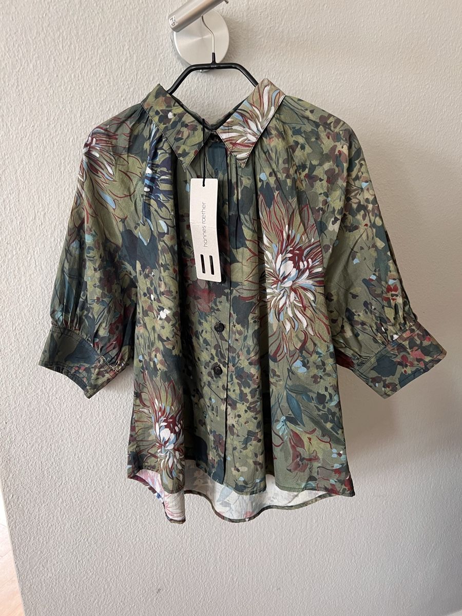 Hannes Roether Camicette: Bluse hannes roether, Gr. M, neu, grün, farbig – Usato da Solothurn venduto da Brini06