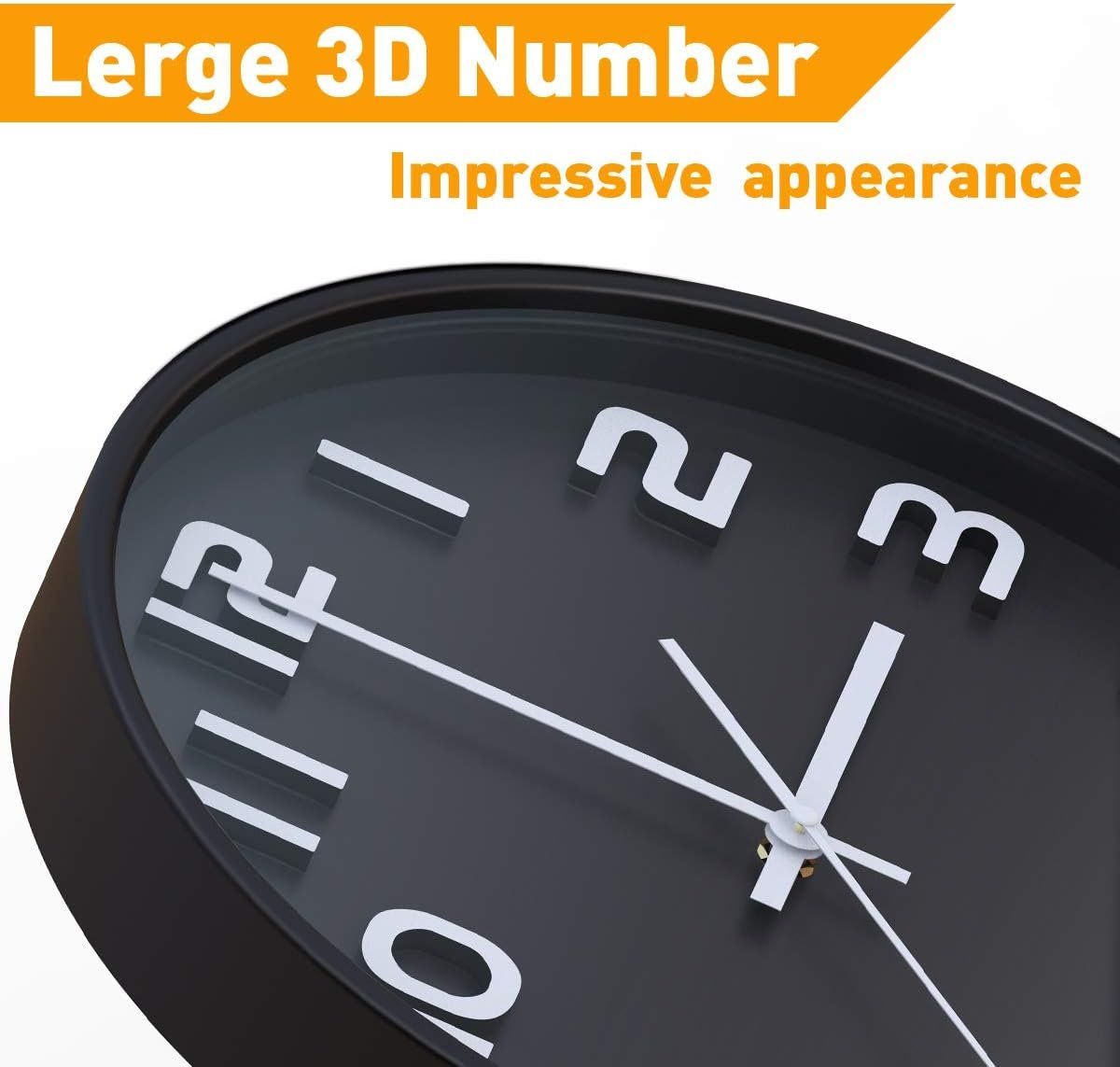 Orologi da terra & Orologi da parete: Wanduhr 3D, 30B x 30H cm – Nuovo e nell'imballaggio originale da Nuglar venduto da SaleRitter 3