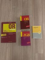 4 Stk. Bücher ZGB, OR, OR kompakt Grundlagen, Arbeitsrecht