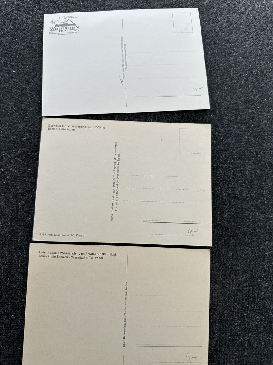 Cartoline postali: 7 AK Weissenstein ab ca. 1930 – Usato da Wettingen venduto da OttoNeuerName 5